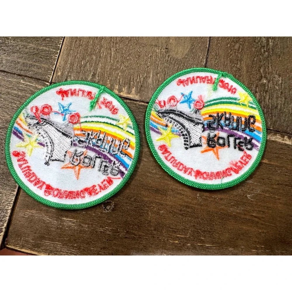 Roller Skating Patch Lot of 2 Saturday Morning Fever January 2010 GS